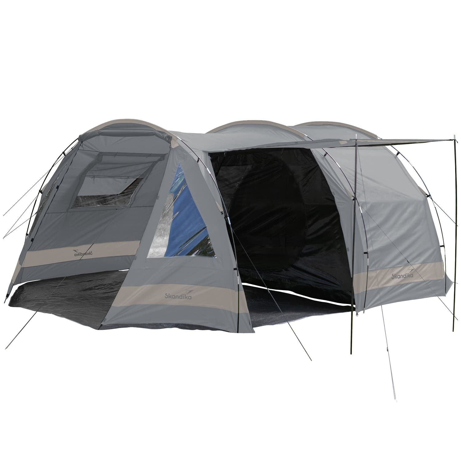 SKANDIKA Tunnelzelt Kambo 6 Familienzelt mit dunkler Schlafkabine