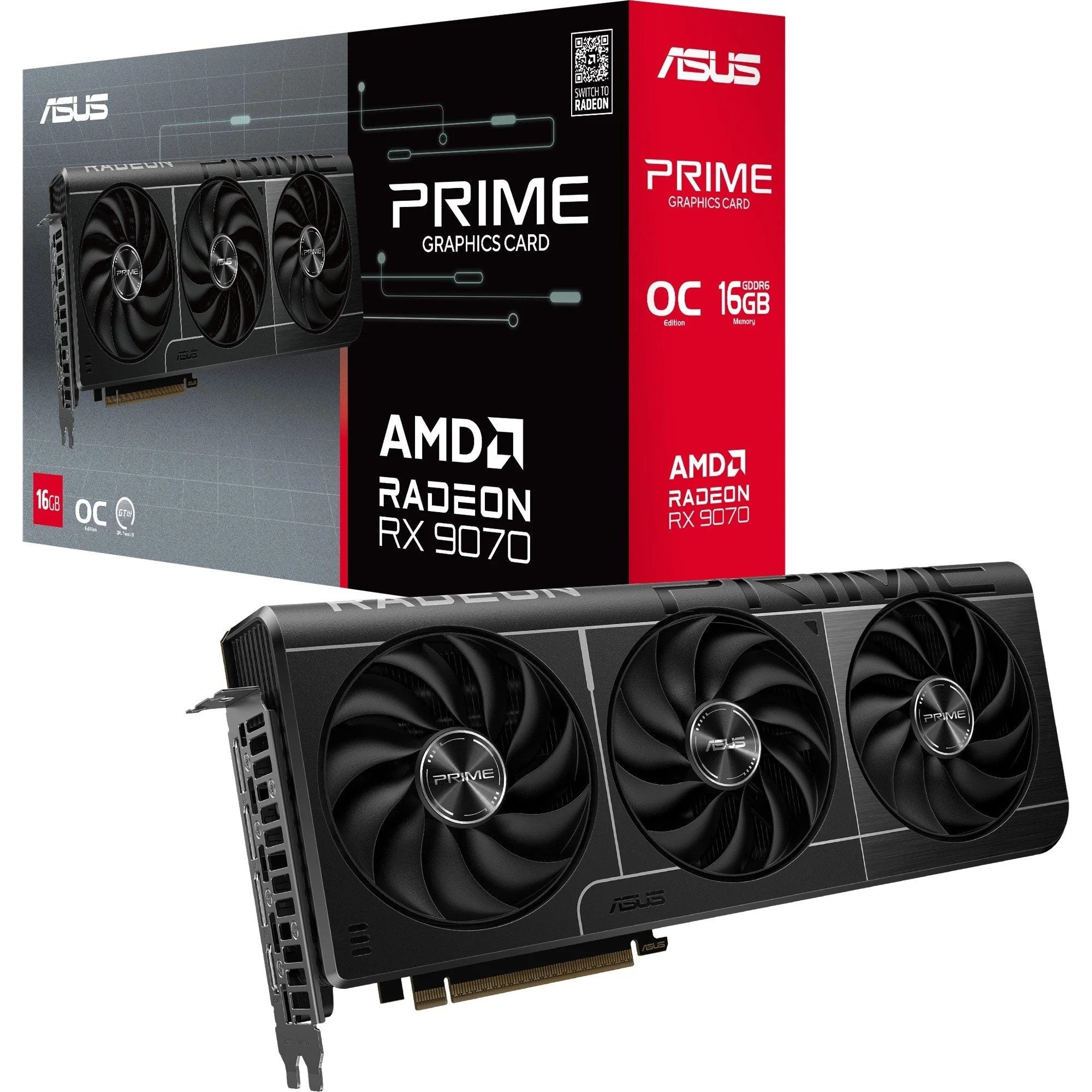 ASUS prime radeon rx 9070 oc edition gaming grafikkarte