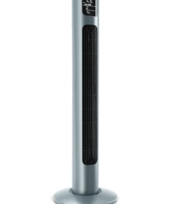 BRANDSON Turmventilator Oszillation 65°, Timer, Fernbedienung, Standventilator 96cm, Eisgrau