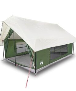 VIDAXL Kuppelzelt Campingzelt 5 Personen Grün Wasserdicht