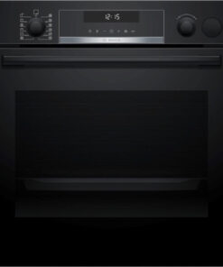 BOSCH Einbaubackofen Serie 6 HRG578CB7, Einbau-Backofen mit Dampfunterstützung, Schwarz, EEK: A+
