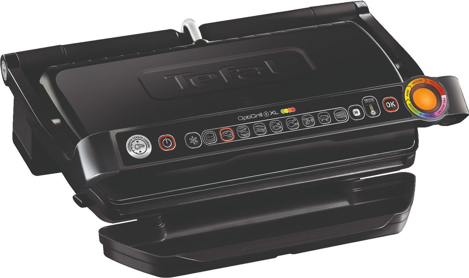TEFAL Kontaktgrill OptiGrill+ XL GC7228 - Großer Elektrogrill mit Automatikprogrammen