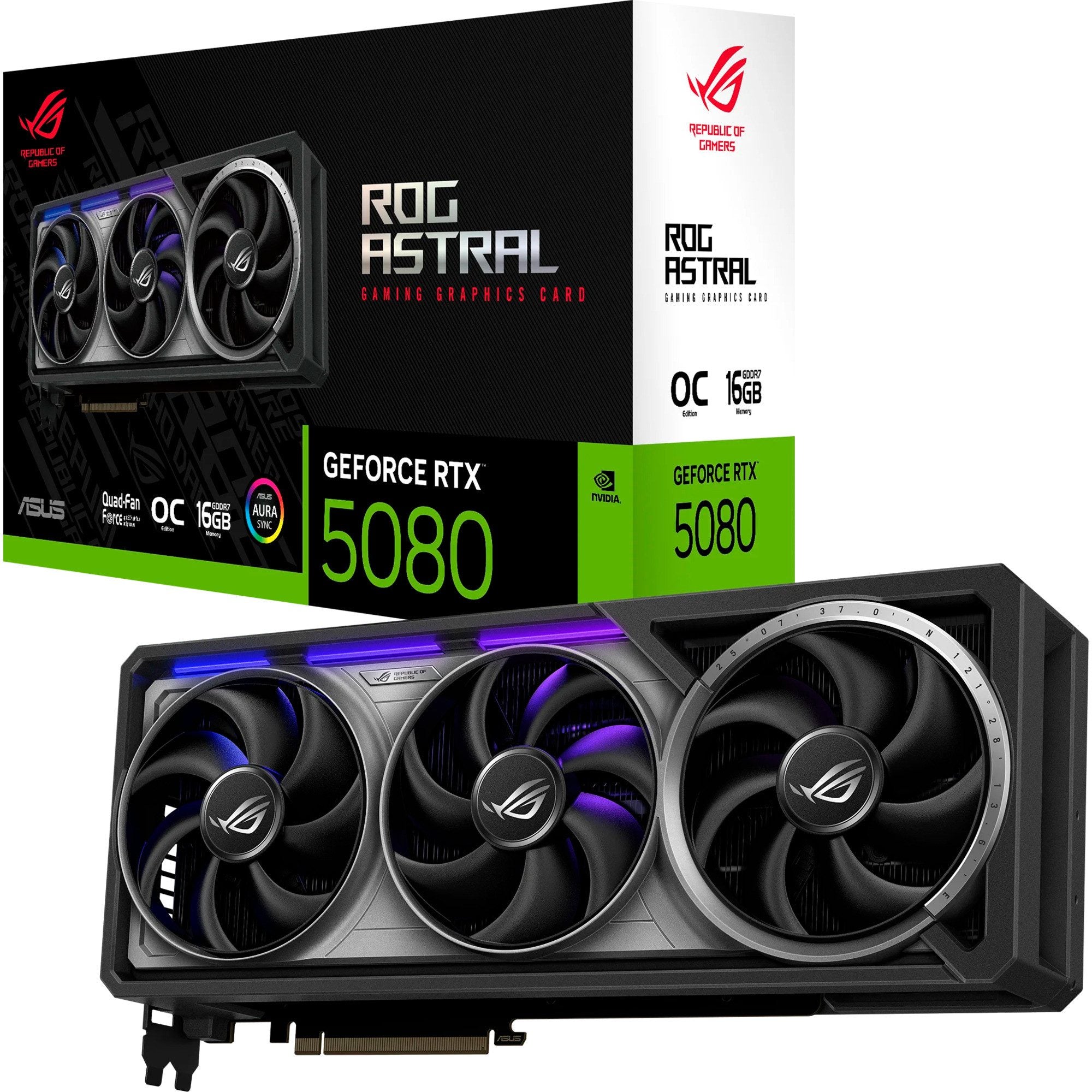 ASUS asus geforce rtx 5080 rog astral gaming oc, grafikkarte