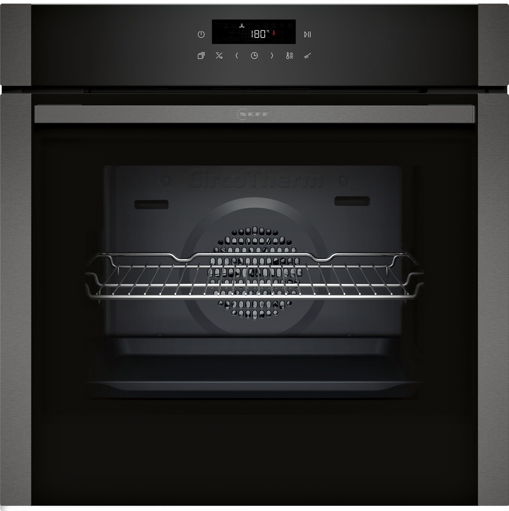 NEFF Einbaubackofen N50 B6ACJ7AG3, Einbau-Backofen, Graphite-Grey, EEK: A+