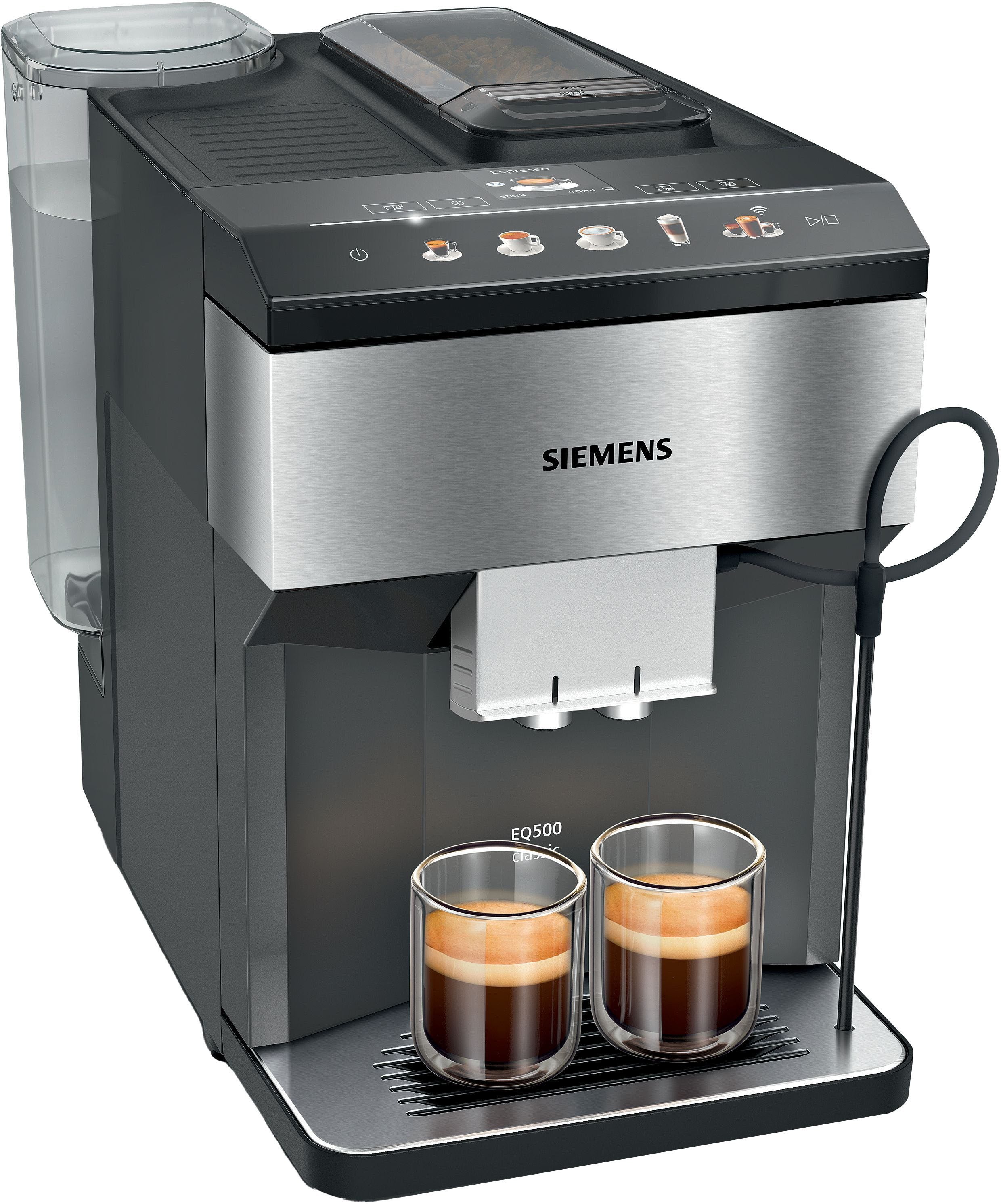 SIEMENS Kaffeevollautomat EQ500 integral TP516DX3, App-Steuerung, Doppeltassenfunktion