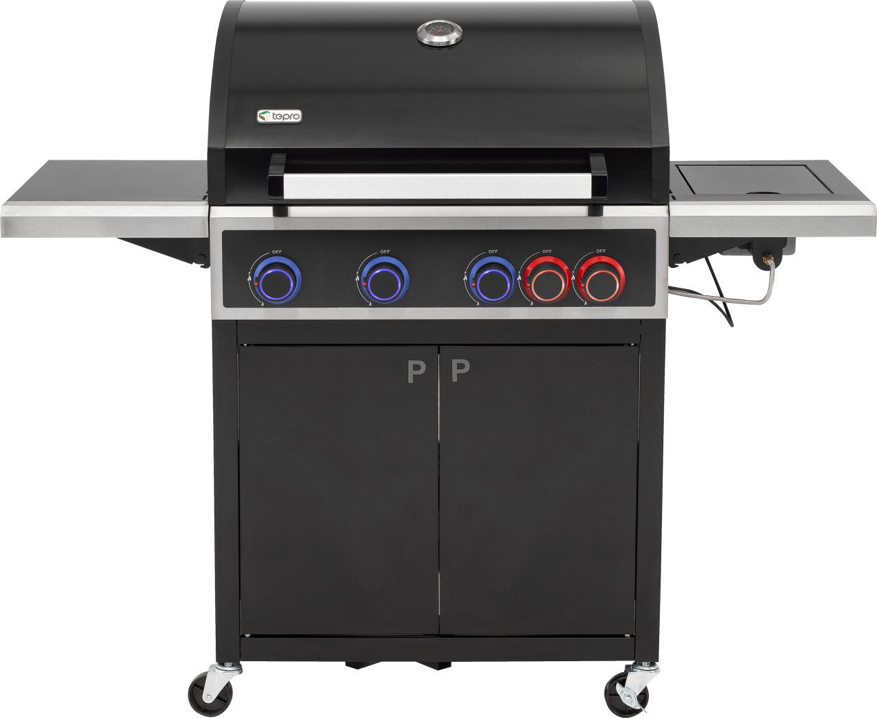 TEPRO Gasgrill Tepro Gasgrill Keansburg 4 schwarz / Edelstahl