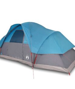 VIDAXL Kuppelzelt Kuppel-Familienzelt 9 Personen Blau Wasserdicht