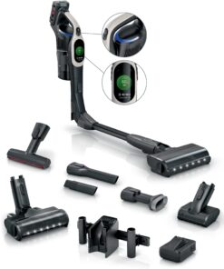 BOSCH Akku-Stielstaubsauger Unlimited 10 BKS1051GQC, MicroClean™ Technology, Display, Knickrohr