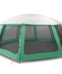 VIDAXL Kuppelzelt Poolzelt mit abnehmbarem Überzelt Netzwänden Meergrün 690x690cm