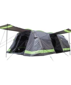 SKANDIKA Tunnelzelt Kambo 8 Campingzelt, Familienzelt mit dunkler Schlafkabine für 8 Mann