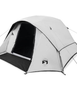 VIDAXL Kuppelzelt Campingzelt 4 Personen Weiß Verdunkelt Wasserdicht