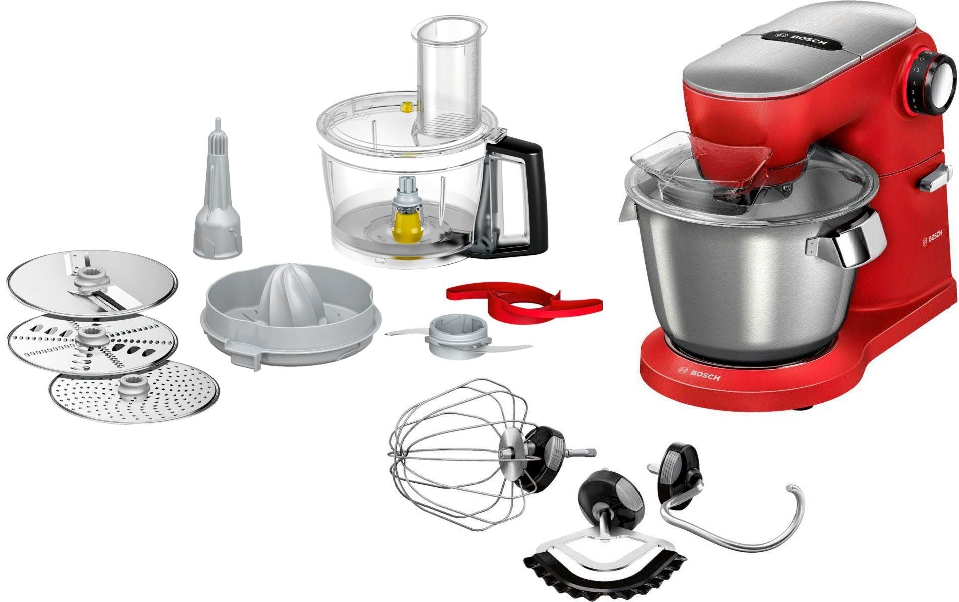 BOSCH Küchenmaschine Serie 8 MUM9A66R00, Gratis Set VeggieLove Plus MUZ9VLP1