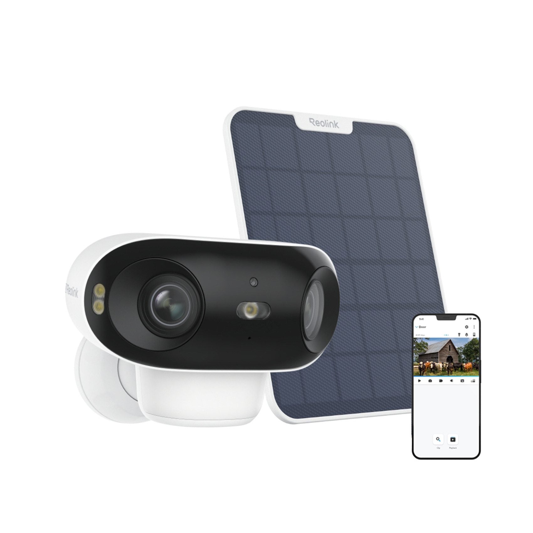 REOLINK Überwachungskamera Akku 4K Wifi 6,180°-Blickwinkel