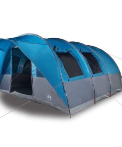 VIDAXL Tunnelzelt Tunnelzelt 5 Personen Blau Wasserdicht