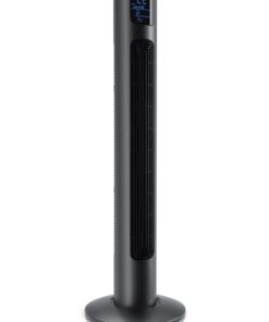 BRANDSON Turmventilator Oszillation 65°, Timer, Fernbedienung, Standventilator 96cm, Cool Grey
