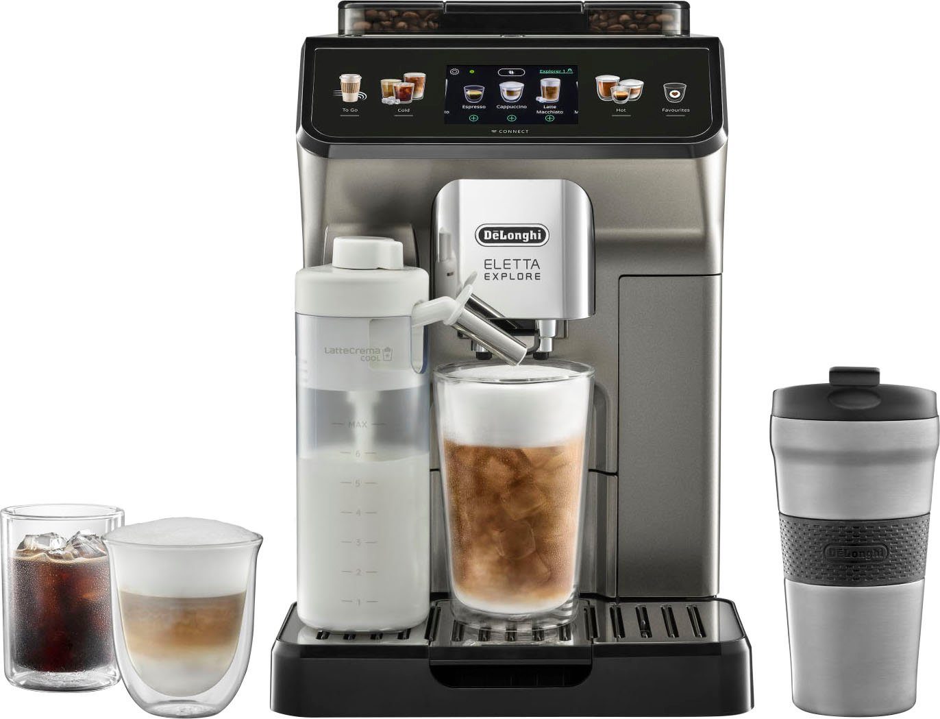 DE'LONGHI Kaffeevollautomat Eletta Explore Cold Brew Extraction ECAM450.86.T