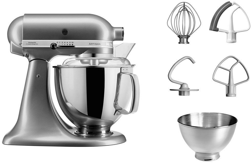 KITCHENAID Küchenmaschine 5KSM175PSECU CONTOUR SILVER