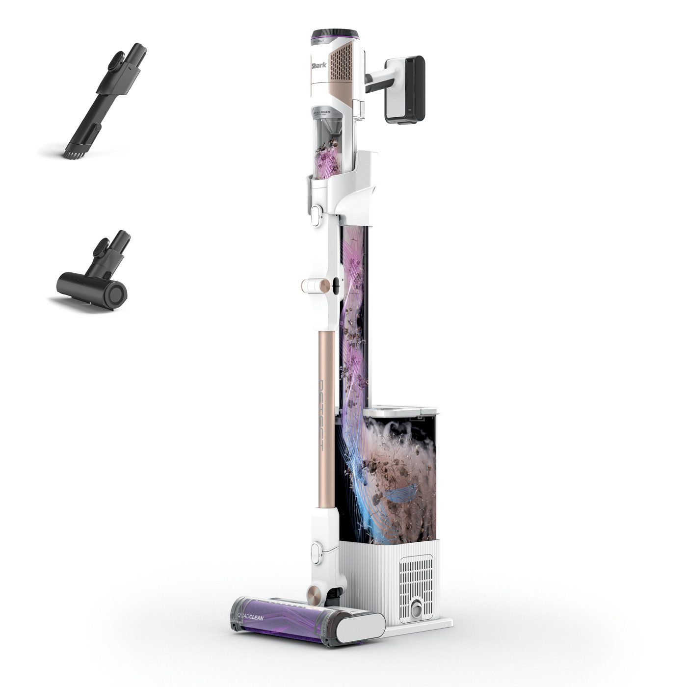 SHARK Akku-Bodenstaubsauger Detect Clean & Empty kabelloser Staubsauger IW3612EUT