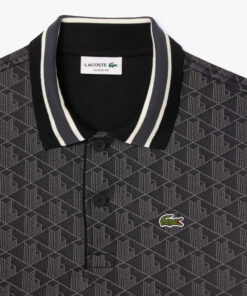 lacoste dh1417 polo shirt 4pc black/graphite