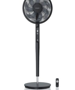 BRANDSON Standventilator DC, leise, energiesparend, Oszillation, Timer, Fernbedienung, 19 Watt