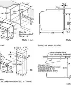 BOSCH Einbaubackofen Bosch HBG5370B0
