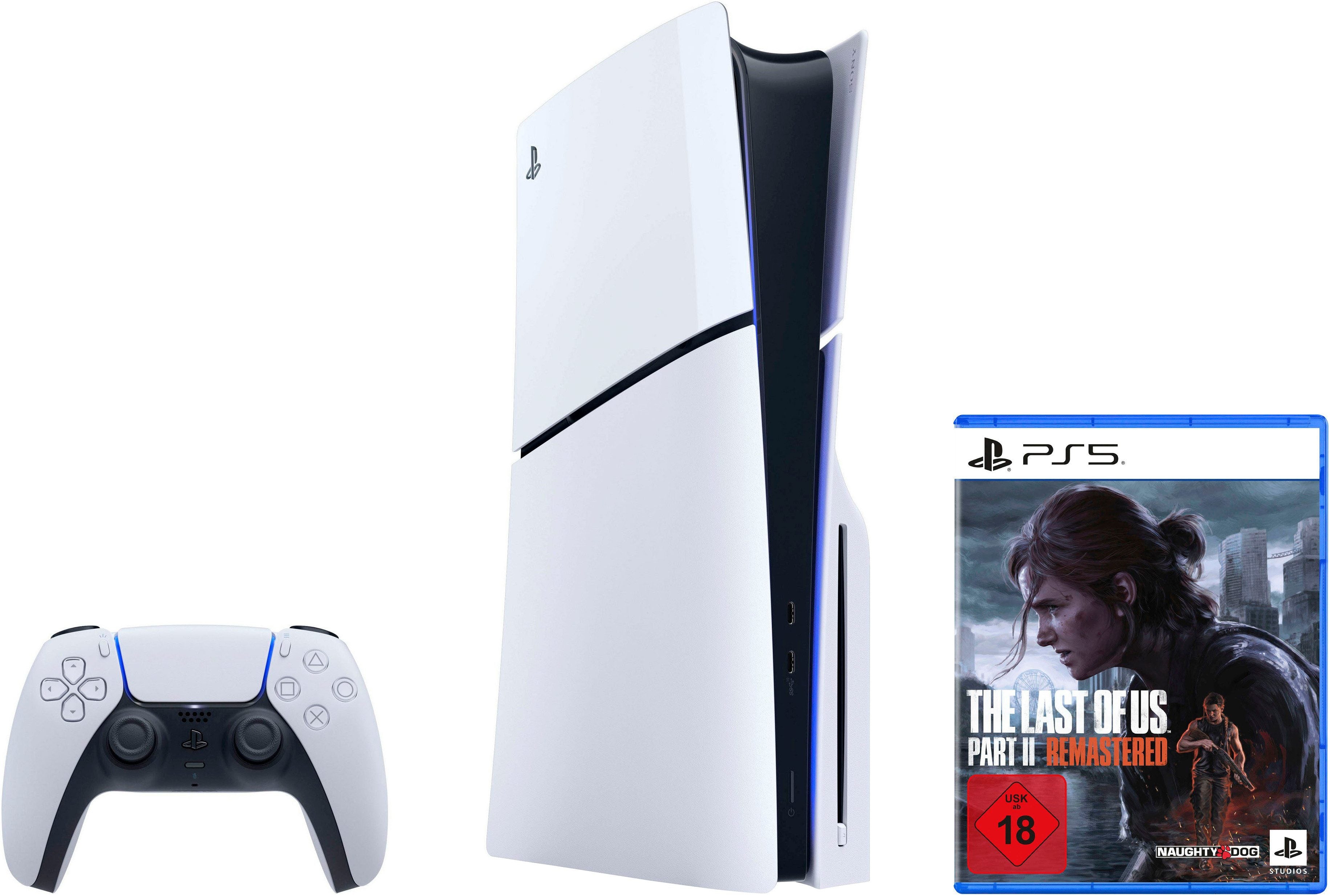 PLAYSTATION 5 Disk Edition (Slim) + The Last of Us Part II Remastered