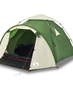 VIDAXL Kuppelzelt Kuppel-Campingzelt 3 Personen Grün Quick Release