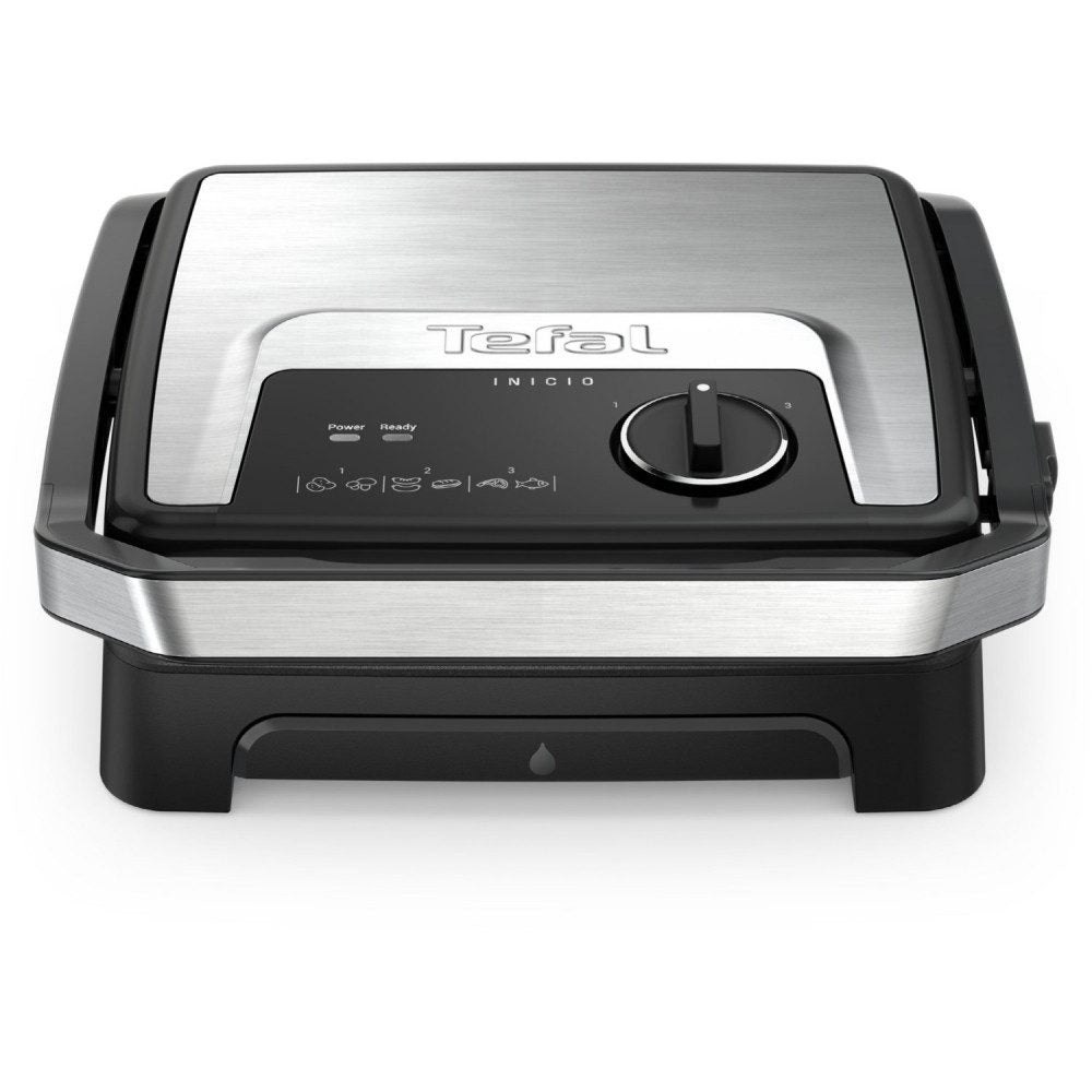 TEFAL Kontaktgrill Tefal GC272D Inicio Adjust Kontaktgrill edelstahl/schwarz
