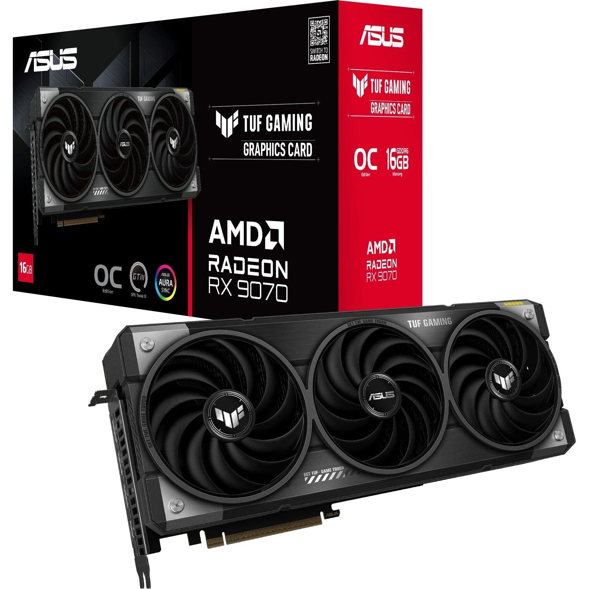 ASUS radeon rx 9070 tuf gaming oc edition grafikkarte