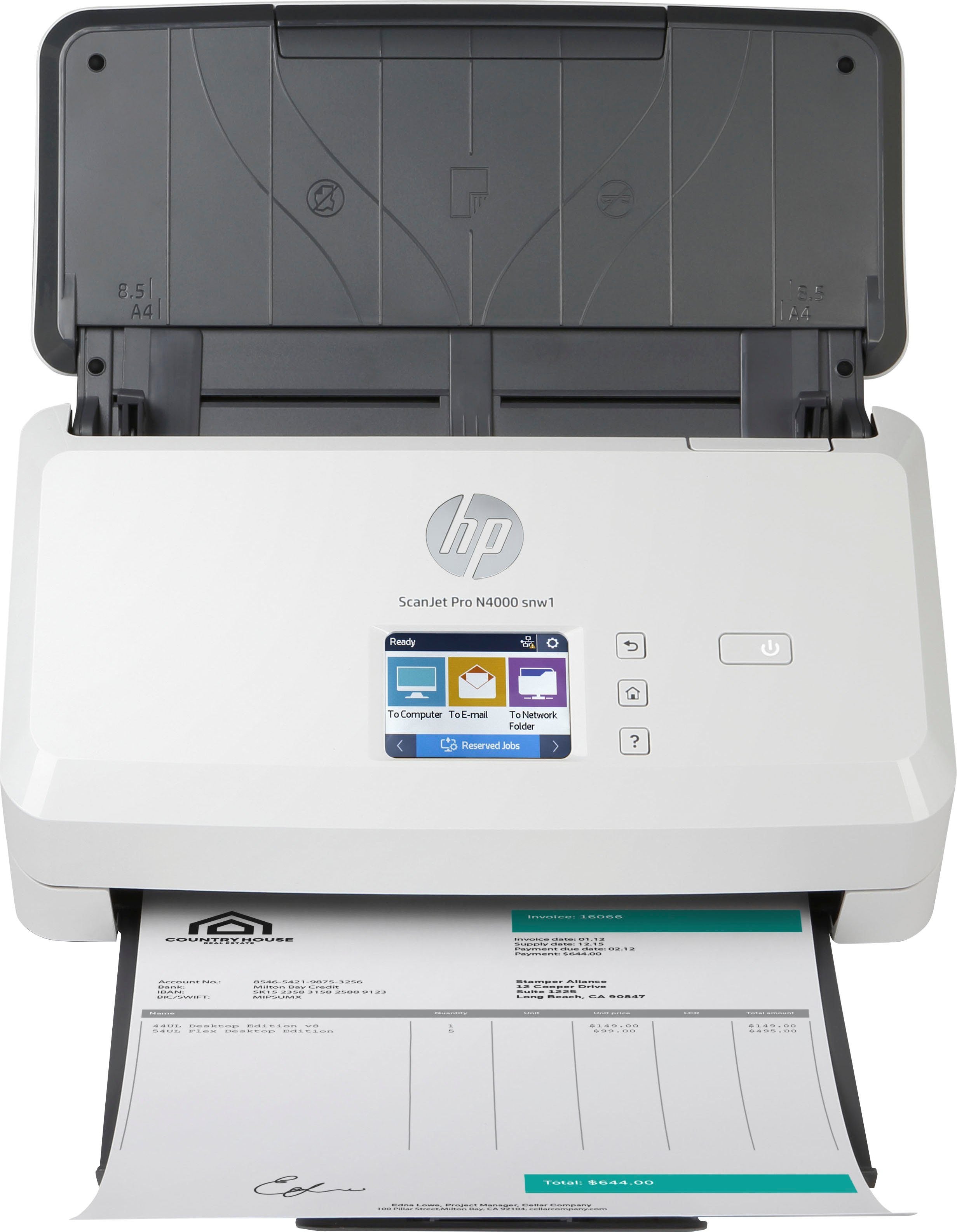 HP ScanJet Pro N4000 snw1 Einzugsscanner