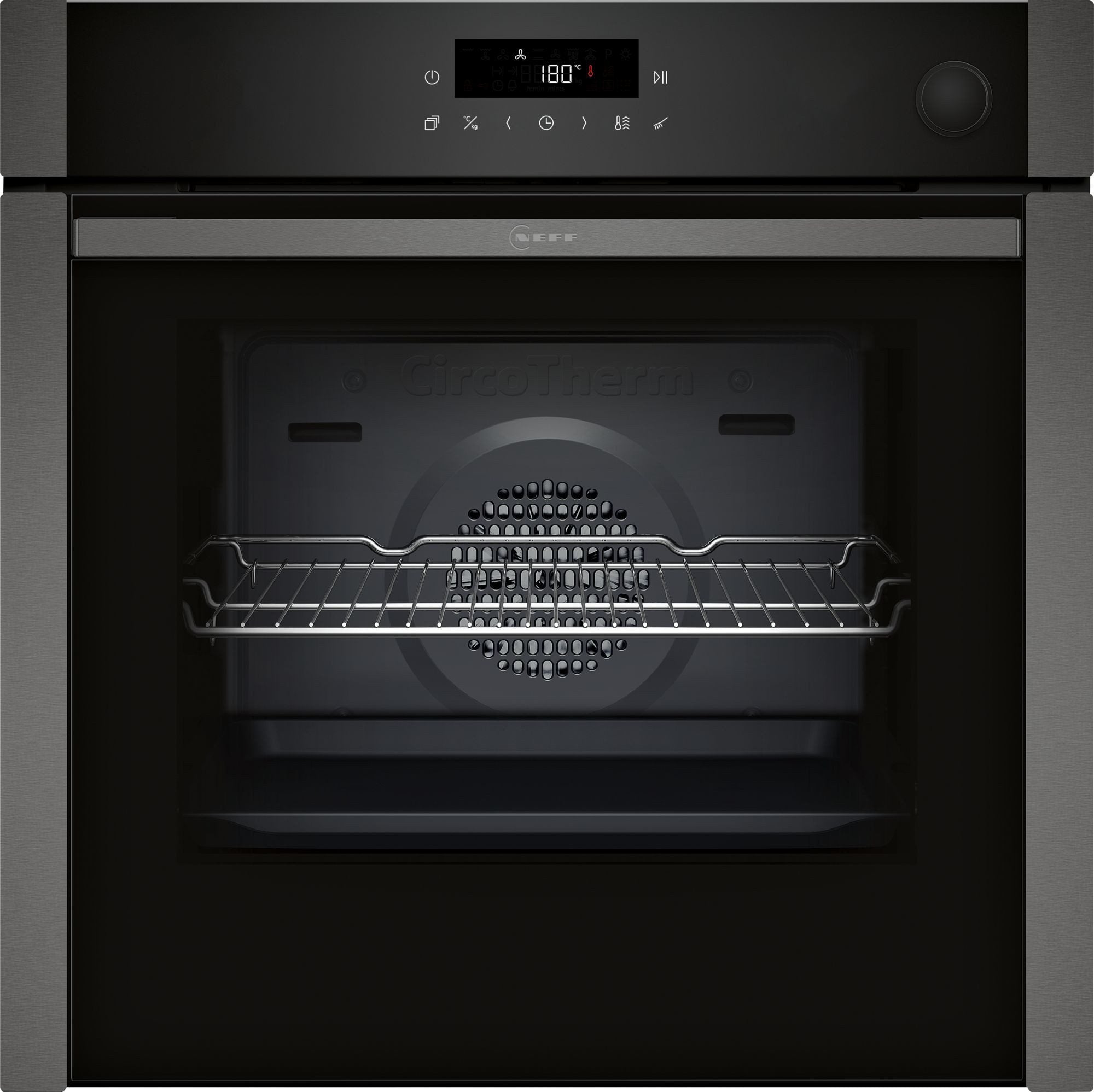 NEFF Einbaubackofen N 50 B6AVJ7AG3 Einbau-Backofen mit Dampfunterstützung Graphite-Grey EEK:A+