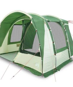 VIDAXL Kuppelzelt Autozelt 4 Personen Grün Wasserfest