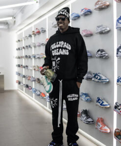 fully paid dreams hoodie black/white