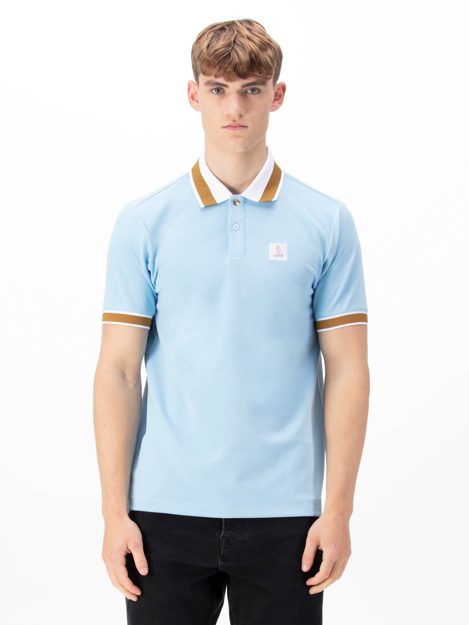 luke 1977 m771452 makati polo shirt sky blue