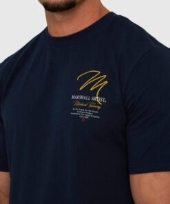 marshall artist msatm10960 seattle t shirt navy