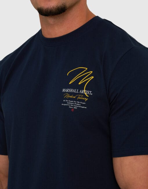 marshall artist msatm10960 seattle t shirt navy