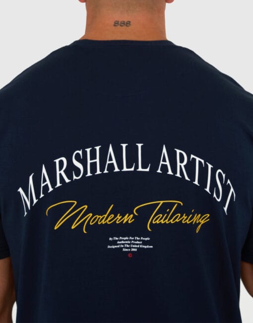 marshall artist msatm10960 seattle t shirt navy