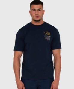 marshall artist msatm10960 seattle t shirt navy