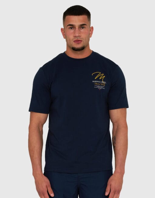 marshall artist msatm10960 seattle t shirt navy