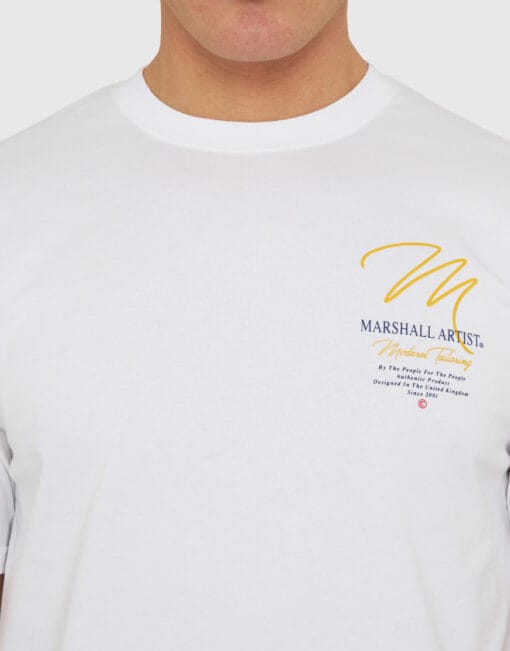 marshall artist msatm10960 seattle t shirt white