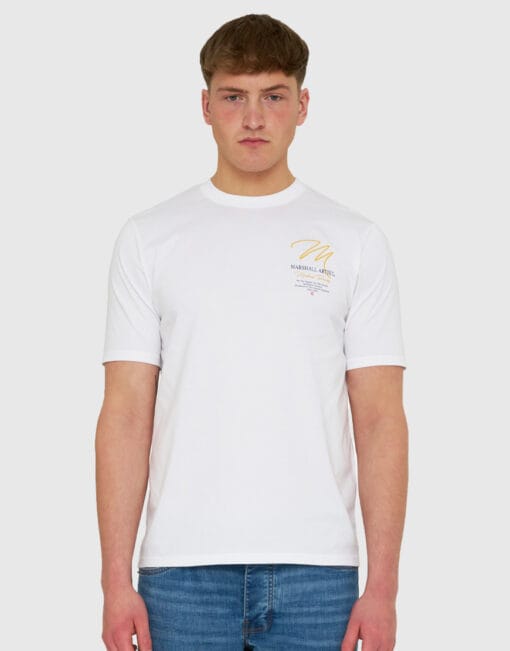 marshall artist msatm10960 seattle t shirt white