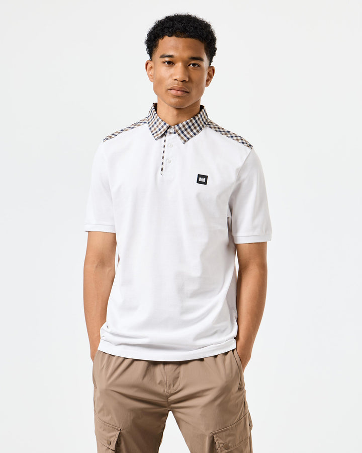 weekend offender costa polo white/midhousecheck