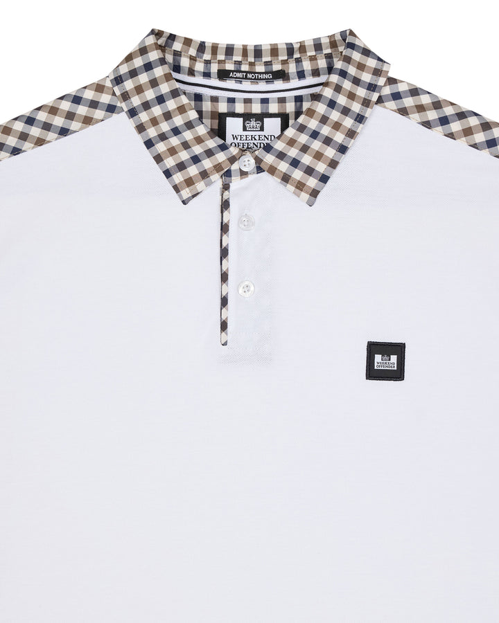 weekend offender costa polo white/midhousecheck