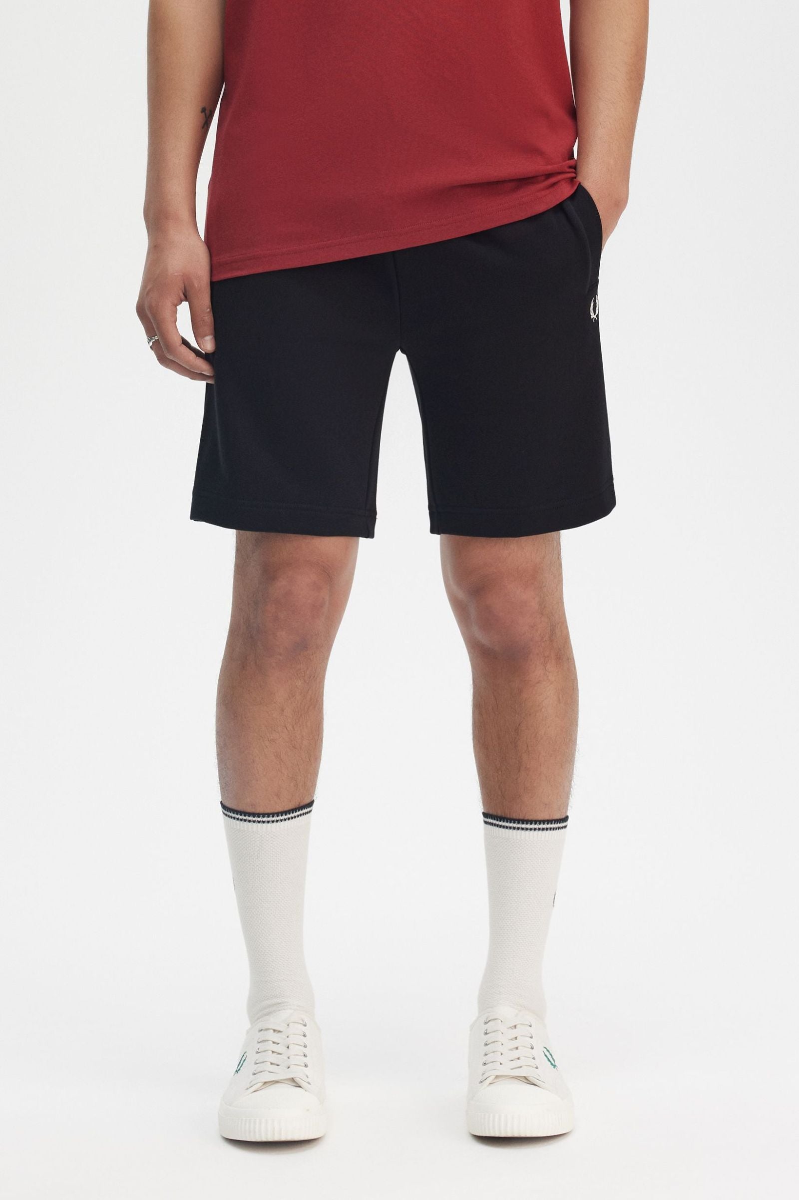fred perry s8505 classic sweat short 102 black