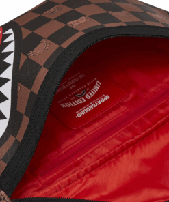 sprayground b7512 peeking character crossbody bag black/brown