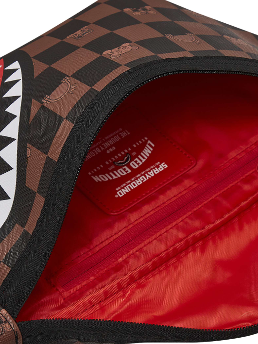 sprayground b7512 peeking character crossbody bag black/brown