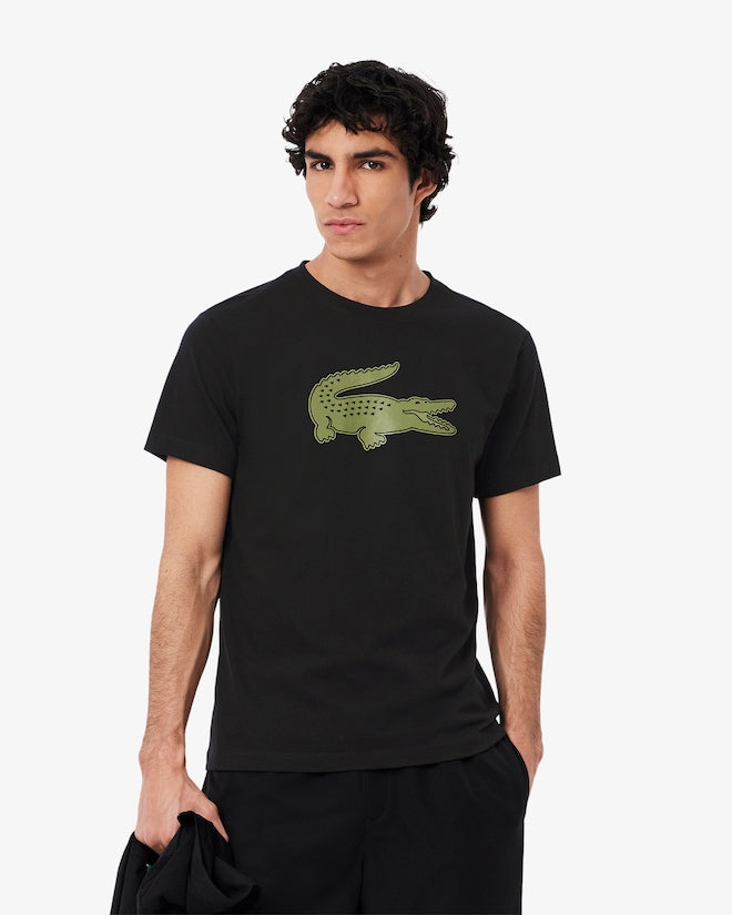 lacoste th2042 t shirt i6z black/khaki