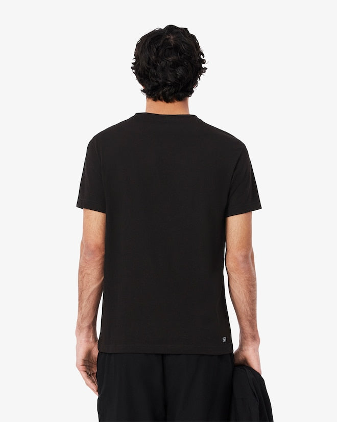 lacoste th2042 t shirt i6z black/khaki
